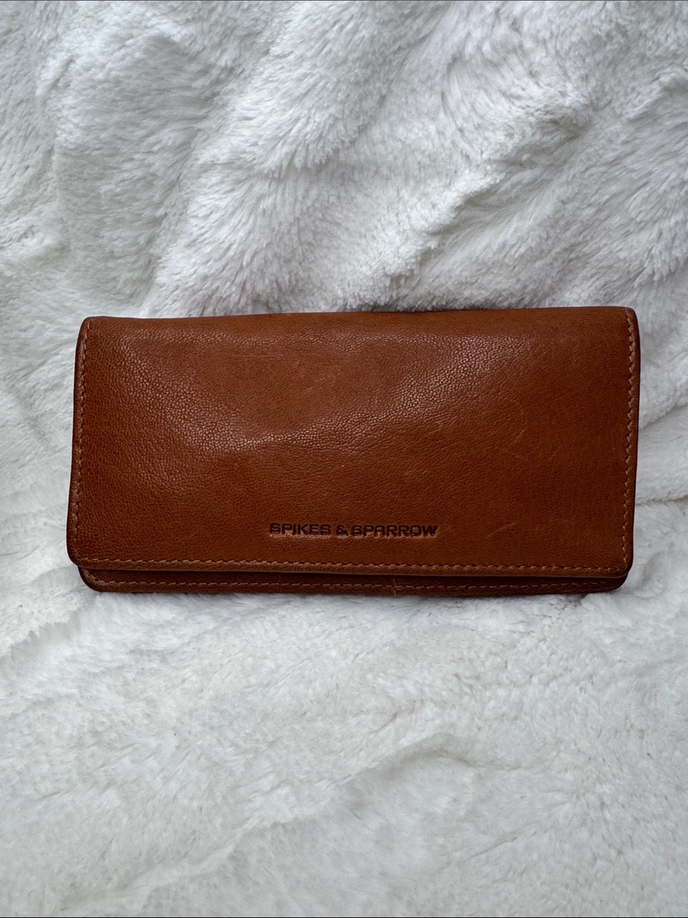 Spikes & Sparrow Brown Leather Wallet for Women